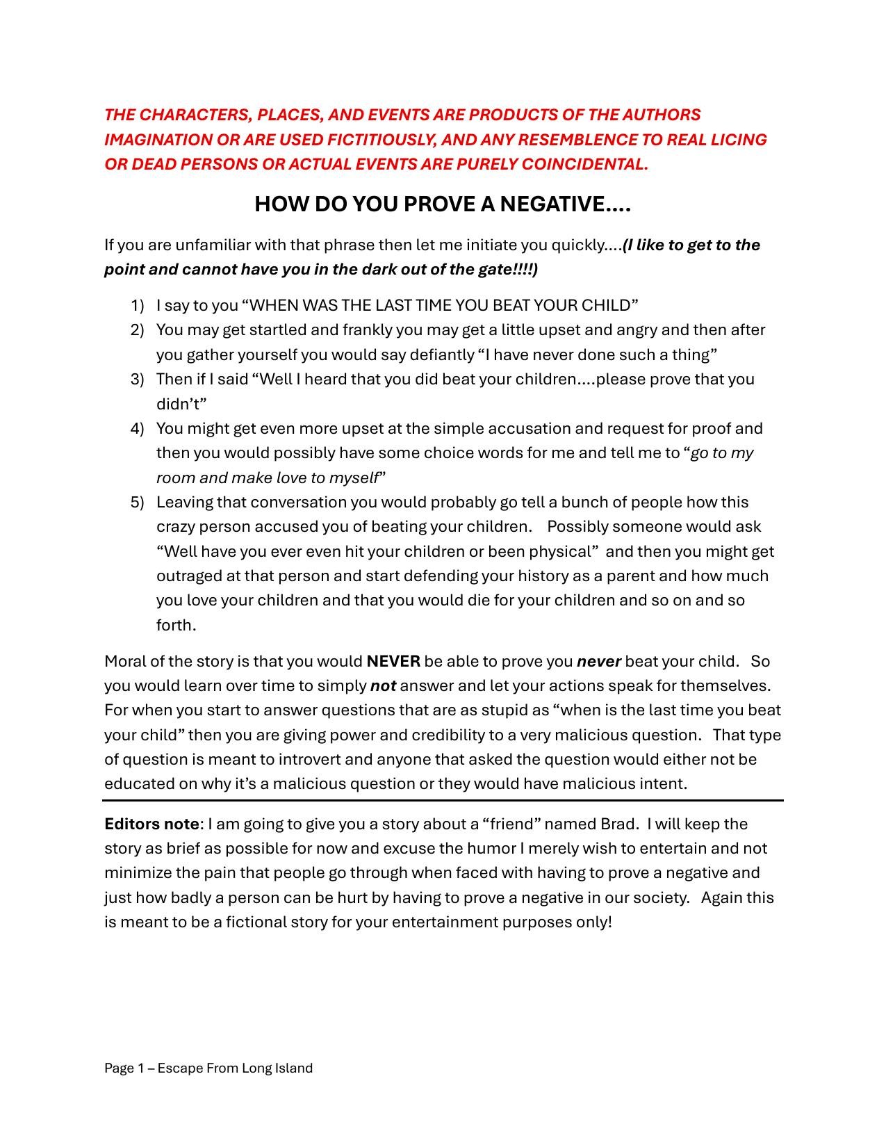 Escape From Long Island, page 2
